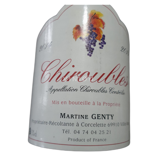 Beaujolais Chiroubles Martine Genty 2014