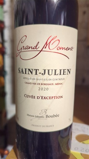 Bordeaux Saint-Julien Maison Johanes Boubée Grand Moment d'Exception 2020
