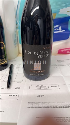 Bourgogne Côte de nuits villages Huguenot Le Clos 2023