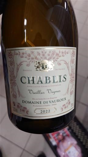 Bourgogne Chablis Domaine Vauroux Vieilles Vignes 2022