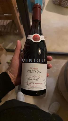 Bourgogne Vougeot Premier Cru Domaine Bertagna 2014