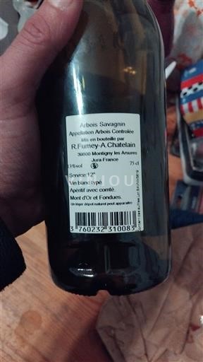 Jura Arbois R. Fumey-A. Chatelain Savagnin Không niên vụ
