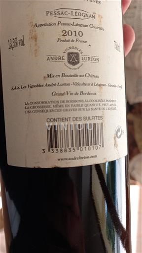 Bordéus Pessac-Léognan Château La louviere / André Lurton 2010
