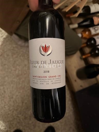 Bordeaux Saint-Émilion Grand Cru Grand Cru Château Cruzeau Fleur de Jaugue 2018