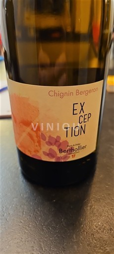 Saboya y Bugey Chignin-Bergeron Berthollier Exception 2020