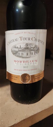 Bordeaux Château Tour Chapoux 2012