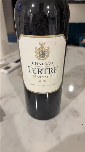 Bordeaux Margaux Grand Cru Château Tertre 2018