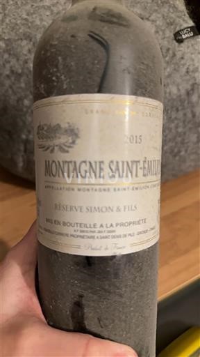 Bordeaux Montagne-Saint-Émilion Réserve Simon & Fils 2015