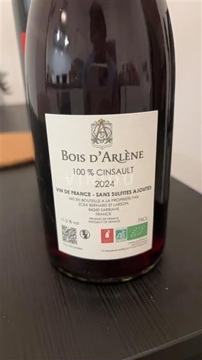 Languedoc Unspecified Bois d'Arlène 100% Cinsault 2024