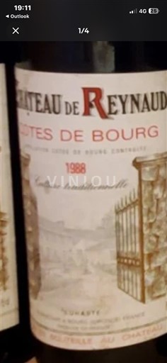 Bordeaux Côtes-de-bourg Château Reynaud 1988