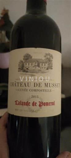 Burdeos Lalande-de-Pomerol Château Musset Compostelle 2015