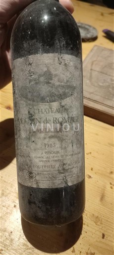 Bordeaux Listrac-Médoc Château Moulin de Rompu 1983