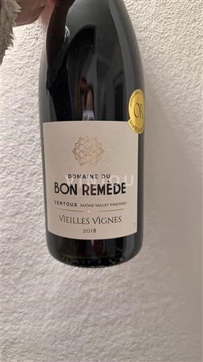 Valle del Rodano Ventoux Domaine Bon Remède Vieilles Vignes 2018
