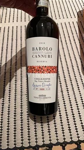 Piemonte Barolo Tenuta Carretta Cannubi Riserva Collezione Rag. Franco Miroglio 2018