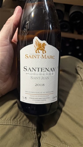 Bourgogne Santenay Domaine Saint-Marc Saint-Jean 2018