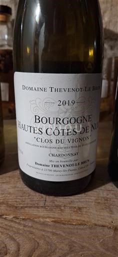 Bourgogne Không được chỉ định Domaine Thevenot-Le Brun Clos du Vignon 2019