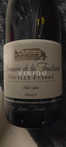 Burgundy Pouilly-Fuissé Domaine La Feuillarde Vieilles Vignes 2022