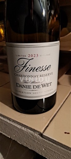 Údolí Breede Robertson Danie De Wet Finesse Chardonnay Reserve 2023