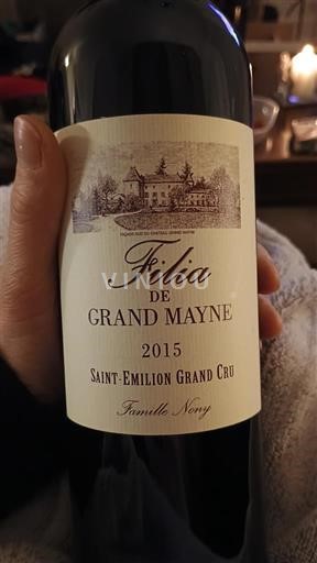 Bordeaux Saint-Émilion Grand Cru Grand Mayne Filia de Grand Mayne 2015