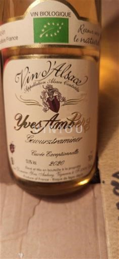 Elzas Gewurztraminer Sélection de Grains Nobles Yves Amberg Exceptionnelle 2020