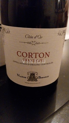 Bourgogne Corton Grand Cru Nuiton-Beaunoy 2016