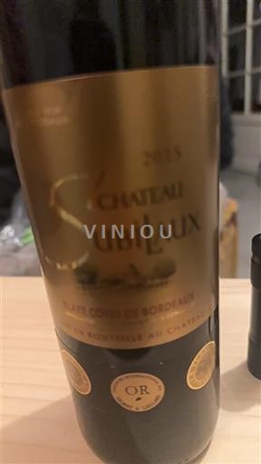 Bordeaux Blaye-côtes-de-bordeaux Château Subilaux 2015