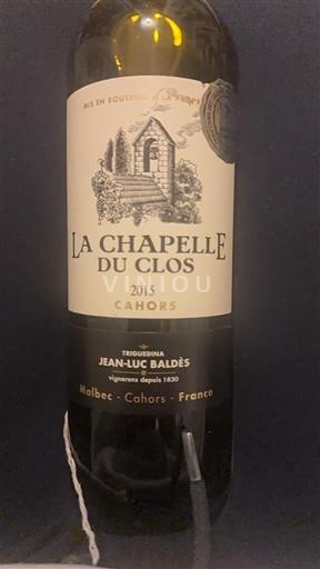 Tây Nam Cahors Jean-Luc Baldès La Chapelle du Clos 2015