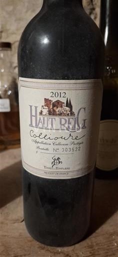 Roussillon Collioure Haut Reig 2012