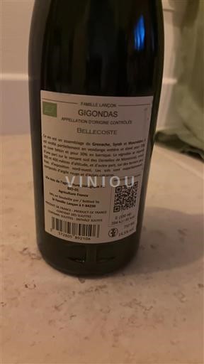 Rhônevallei Gigondas Famille Liauron Bellecoste 2023