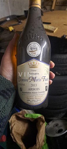 Jura Arbois Domaine Martin Faudot Savagnin 2013