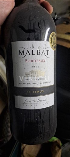 Bordeaux Château Malbat Optimus 2014