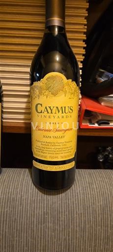 Vùng trồng nho được cấp phép California Napa Valley Caymus Vineyards 2019