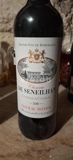Bordeaux Listrac-Médoc Closerie de Seneilhan 2008