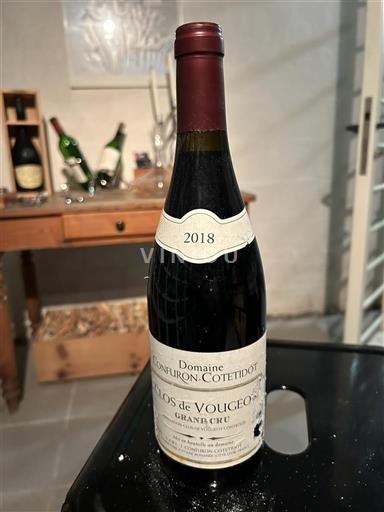 Bourgogne Clos-de-vougeot Grand Cru Domaine Confuron-Cotetidot 2018