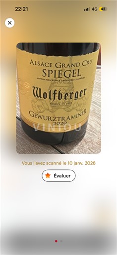 Alsace Không được chỉ định Grand Cru Wolfberger Spiegel 2020