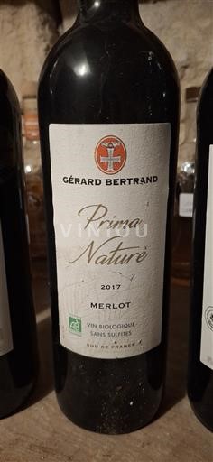 Languedoc-Roussillon Pays d'Oc Gérard Bertrand Prima Nature 2017