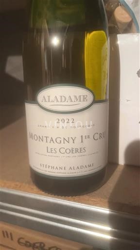 Bourgogne Montagny Premier Cru Stéphane Aladame Les Coères 2022