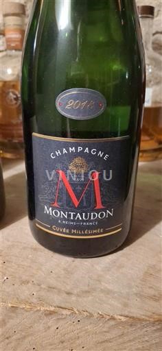 Champagne Champagner Montaudon Millésimée 2018