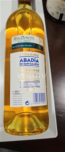 Galicia Rías Baixas Abadía de San Campio Albariño 2017