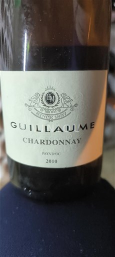 Languedoc in Roussillon Pays d'Oc Guillaume Chardonnay 2010