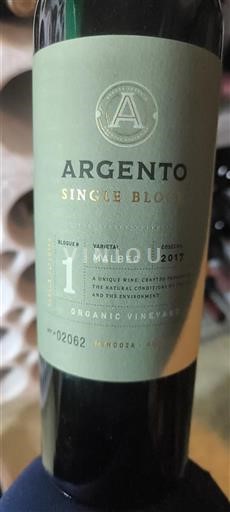 Mendoza Argento Single Block 1 2017