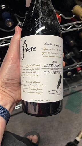 Piémont Barbaresco Gaia Principe Poeta 2020