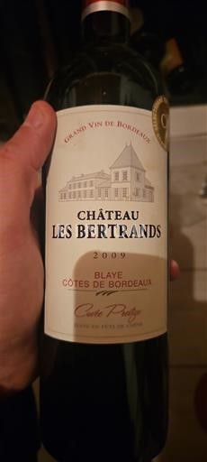 Bordeaux Blaye-côtes-de-bordeaux Château Les Bertrands Prestige 2009