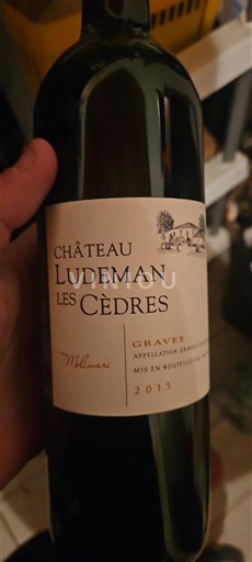 Bordeaux Graves Château Ludeman Les Cèdres 2015