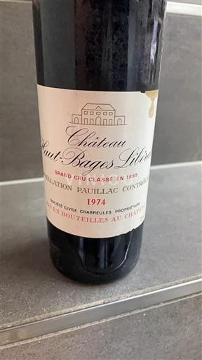 Bordeaux Pauillac Grand Cru Château Haut-Bages Libéral 1974