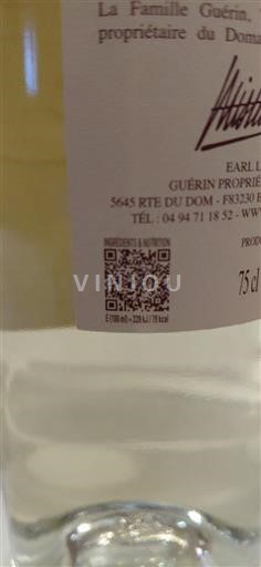 Provence Côtes-de-Provence Domaine NOYER - GUERIN Propriétaire Récoltant Clos Mistinguett 2024