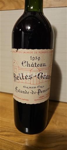 Bordeaux Lalande-de-pomerol Château Belles-Graves 1959
