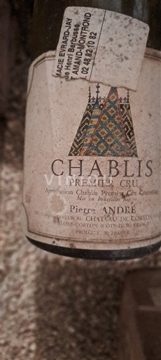 Bourgogne Chablis Premier Cru Château Pierre André Château de Corton 1992
