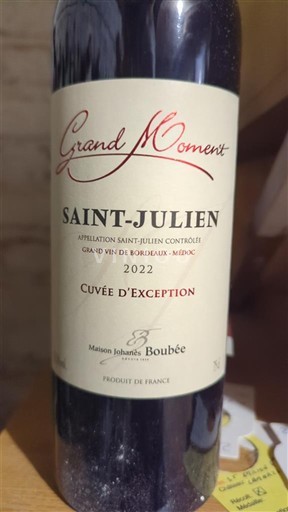 Bordeaux Saint-Julien Maison Johanis Boubée Grand Moment d'Exception 2022
