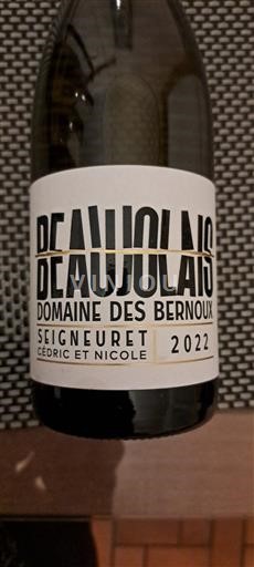 Beaujolais Domaine S Bernoux Seigneuret 2022
